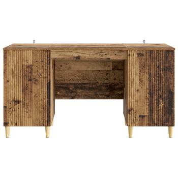 Schreibtisch mit Regal Altholz 142,5 x 50 x 75 cm Holzwerkstoff