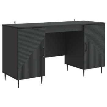 Schreibtisch Schwarz 142,5 x 50 x 75 cm Holzwerkstoff