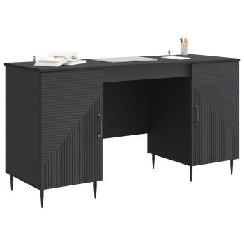 Schreibtisch Schwarz 142,5 x 50 x 75 cm Holzwerkstoff