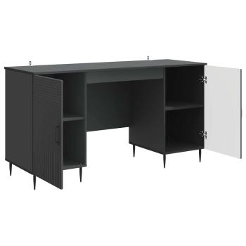 Schreibtisch Schwarz 142,5 x 50 x 75 cm Holzwerkstoff