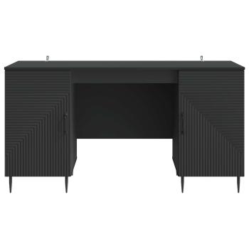 Schreibtisch Schwarz 142,5 x 50 x 75 cm Holzwerkstoff