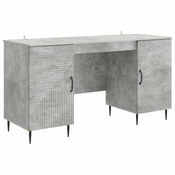 Schreibtisch Betongrau 142,5 x 50 x 75 cm Holzwerkstoff