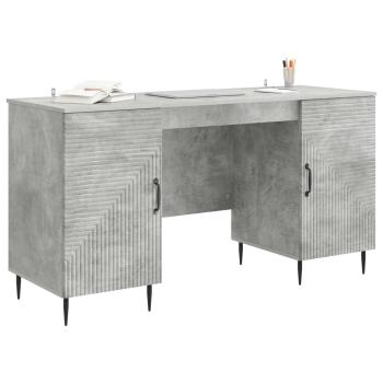 Schreibtisch Betongrau 142,5 x 50 x 75 cm Holzwerkstoff