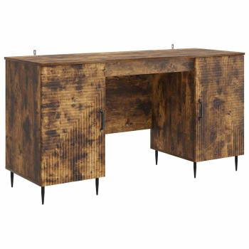 Schreibtisch Räuchereiche 142,5 x 50 x 75 cm Holzwerkstoff