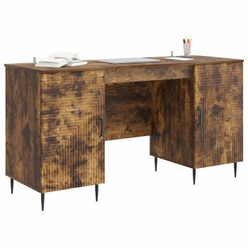 Schreibtisch Räuchereiche 142,5 x 50 x 75 cm Holzwerkstoff