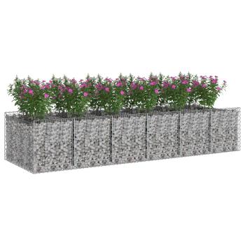 Gabionen-Hochbeet 2 stk. 300 x 100 x 60 cm Verzinkter Stahl