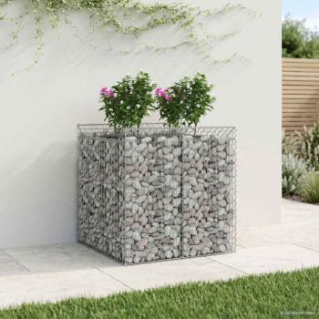 Gabionen-Hochbeet 2 stk. 100 x 100 x 100 cm Verzinkter Stahl