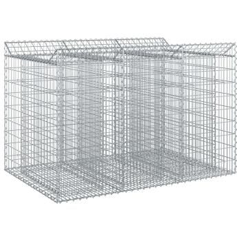 Gabionen-Hochbeet 2 stk. 150 x 100 x 100 cm Verzinkter Stahl