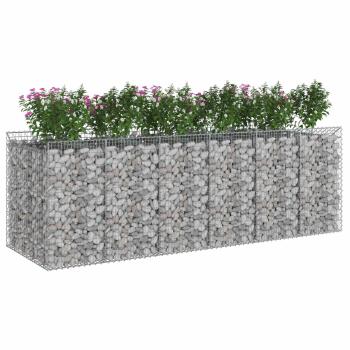 Gabionen-Hochbeet 3 stk. 300 x 100 x 100 cm Verzinkter Stahl
