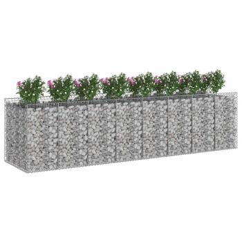 Gabionen-Hochbeet 4 stk. 400 x 100 x 100 cm Verzinkter Stahl