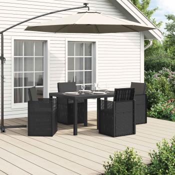 ARDEBO.de - Garten Essgruppe 5 stk. Anthrazit PP