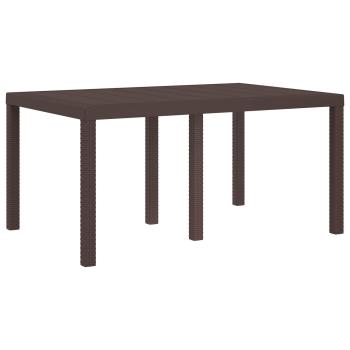 Garten Essgruppe 5 stk. Braun und Hellgrau PP