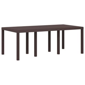 Garten Essgruppe 7 stk. Braun und Taupe PP