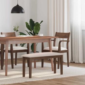 ARDEBO.de - Bank 90 cm Braun Massivholz Gummibaum