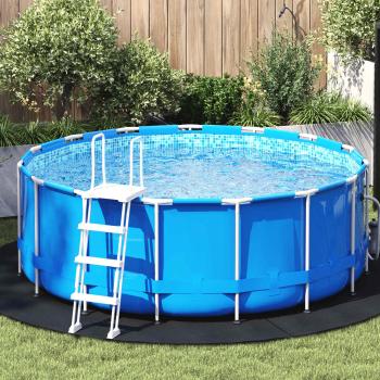ARDEBO.de - Bodenfolie für Pools Ø 244 cm (1 mm) Rund Vliesstoff Schwarz