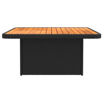 2 Stück Garten Mittel Sofa Mit Hochklapptisch Poly-Rattan