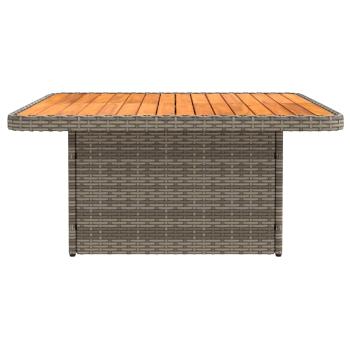 2 Stück Garten Mittel Sofa Mit Hochklapptisch Poly-Rattan