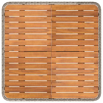 2 Stück Garten Mittel Sofa Mit Hochklapptisch Poly-Rattan