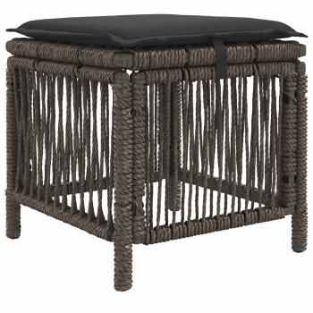 Garten Essgruppe 3 stk. Grau und Dunkelgrau Poly-Rattan