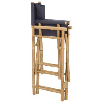 Klappstuhl f?r Regisseure 2 stk. Natur Bambus