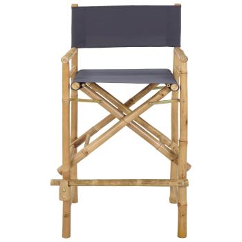 Klappstuhl f?r Regisseure 2 stk. Natur Bambus