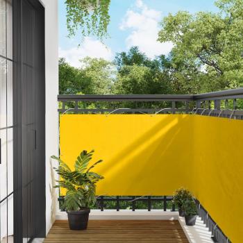 ARDEBO.de - Balkonsichtschutz 100 x 1000 cm Oxford-Stoff Rechteckig Gelb