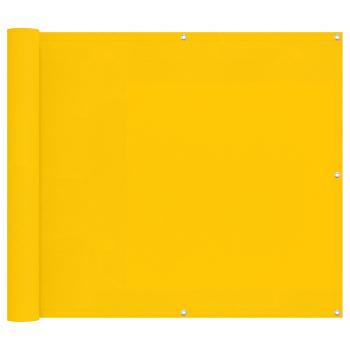 Balkonsichtschutz 100 x 1000 cm Oxford-Stoff Rechteckig Gelb