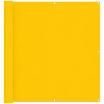 Balkonsichtschutz 110 x 800 cm Oxford-Stoff Rechteckig Gelb