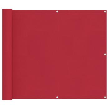 Balkonsichtschutz 100 x 1000 cm Oxford-Stoff Rechteckig Rot