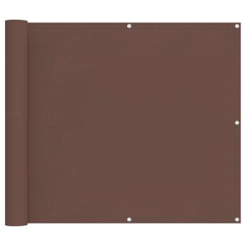 Balkonsichtschutz 90 x 200 cm Oxford-Stoff Rechteckig Braun