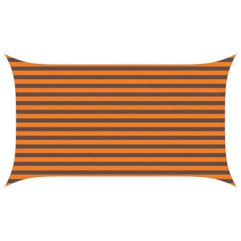 Sonnensegel Orange und Braun 2 x 3,5 m 100 % Polyester Oxford