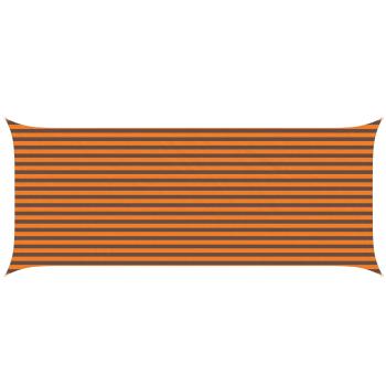 Sonnensegel Orange und Braun 6 x 2,5 m 100 % Polyester Oxford