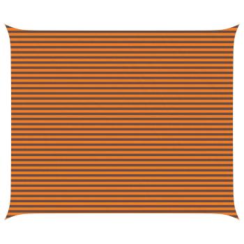 Sonnensegel Orange und Braun 6 x 5 m 100 % Polyester Oxford
