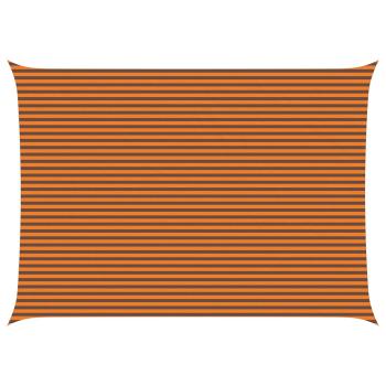 Sonnensegel Orange und Braun 5 x 7 m 100 % Polyester Oxford