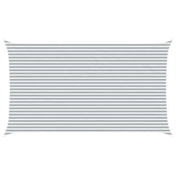 Sonnensegel Hellgrau und Weiß 7 x 4 m 100 % Polyester Oxford