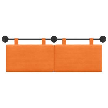 Hängendes Kopfteil Orange Cordstoff
