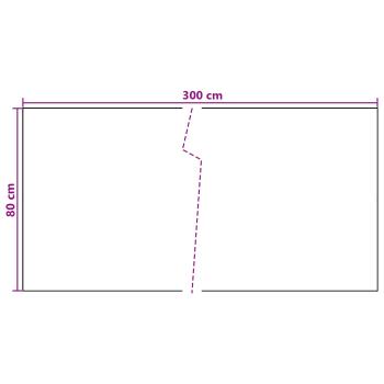 Balkonsichtschutz Dunkelgrau 300 x 80 cm Poly-Rattan