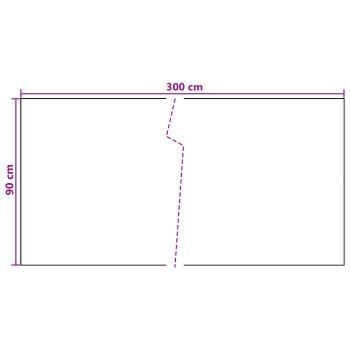 Balkonsichtschutz Dunkelgrau 300 x 90 cm Poly-Rattan