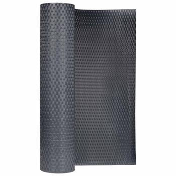 Balkonsichtschutz Dunkelgrau 400 x 80 cm Poly-Rattan