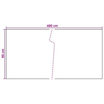 Balkonsichtschutz Dunkelgrau 400 x 90 cm Poly-Rattan