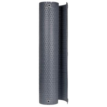Balkonsichtschutz mit Ösen 1000 x 90 cm Poly-Rattan Anthrazit