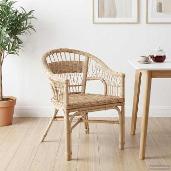 Stapelstuhl Natur 60 x 60 x 81 cm Rattan