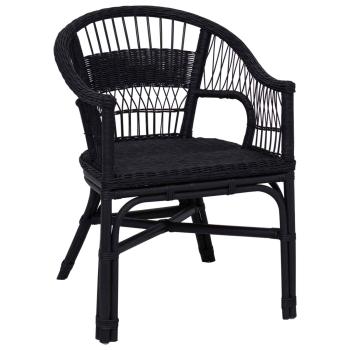 Stapelstuhl Schwarz 60 x 60 x 81 cm Rattan