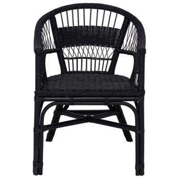 Stapelstuhl Schwarz 60 x 60 x 81 cm Rattan