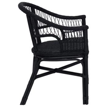 Stapelstuhl Schwarz 60 x 60 x 81 cm Rattan