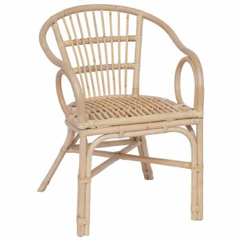 Stapelstuhl Natur 58 x 60 x 81 cm Rattan