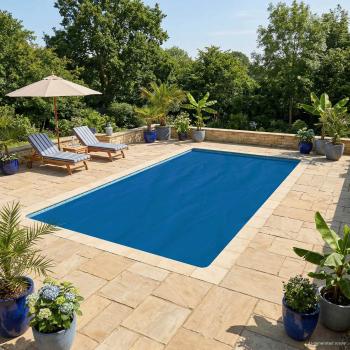 ARDEBO.de - Solar Poolabdeckung 1000 x 500 cm 110 ?m Quadratisch PE Blau