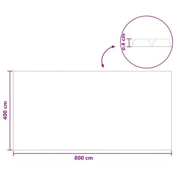 Solar Poolabdeckung 800 x 400 cm 110 ?m Quadratisch PE Blau