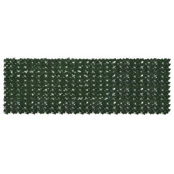 ARDEBO.de - Balkonsichtschutz mit Blättern Dunkelgrün 300 x 100 cm