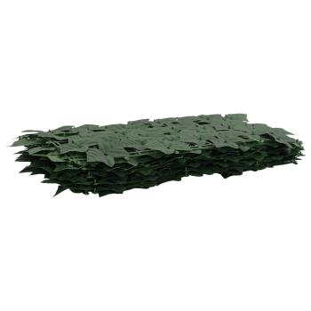 Balkonsichtschutz mit Blättern Dunkelgrün 300 x 150 cm